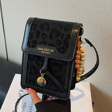 Load image into Gallery viewer, Leopard Print Phone Crossbody Bag