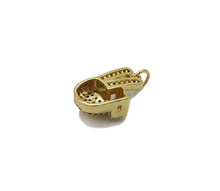 Load image into Gallery viewer, CZ Gold Love Hand Pece Hand Victory Sign Charm, Sku#LX143