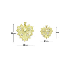 Load image into Gallery viewer, CZ Love Star Heart Charm Pendant, Sku#LX792
