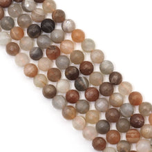 Load image into Gallery viewer, Genuine Sunstone Round Faceted Beads, 6mm/8mm/10mm, Sku#U1604