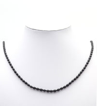 Load image into Gallery viewer, Black White Rice Shape Opaque Crystal Beads, U1443