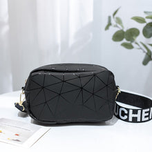 Load image into Gallery viewer, Geometric Print Camera Bag with Letter Strap