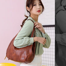 Load image into Gallery viewer, Women's Soft PU Leather Bucket Bag – Stylish Shoulder &amp; Tote Handbag