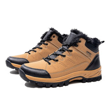Load image into Gallery viewer, Men's Plus-Size High-Top Fleece-Lined Thermal Shoes | Warm Winter Cotton Sneakers