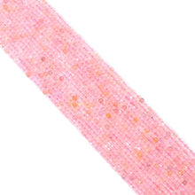 Load image into Gallery viewer, Genuine Morganite Faceted Cube Beads, 2.5mm, Sku#U1537