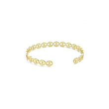 Load image into Gallery viewer, Gold Evil Eye Cuff Bracelet, Sku#A279