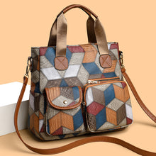 Load image into Gallery viewer, Retro Washed Leather Biker Crossbody Bag