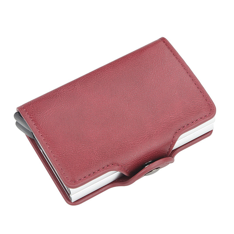 Double-Layer RFID Blocking Card Holder – Anti-Magnetic & Anti-Theft Slim Wallet