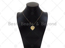 Load image into Gallery viewer, Embossed Heart Shape Pendant/Charm,14K Gold Filled Heart Charm, Necklace Bracelet Charm Pendant,24x26mm,Sku#ZX32