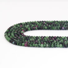 Load image into Gallery viewer, Genuine Ruby Zoisite Faceted Rondelle Beads, Sku#U1664