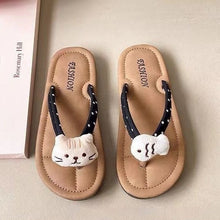 Load image into Gallery viewer, Women's Herringbone Non-Slip Beach Flip-Flops - Soft Sole Summer Slippers