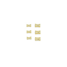 Load image into Gallery viewer, Gold Hourglass Shape Spacer beads, Sku#JL191