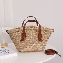 Load image into Gallery viewer, Natural Straw Woven Shoulder Bag - French-Style Handbag for Women | Sarah Express