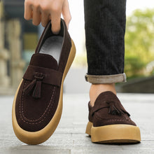Load image into Gallery viewer, Men's British Style Derby Loafers – Suede Slip-On Casual Shoes