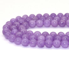 Load image into Gallery viewer, Genuine Lavender Jade, 6mm/8mm/10mm Round Smooth Beads, Sku#U1618