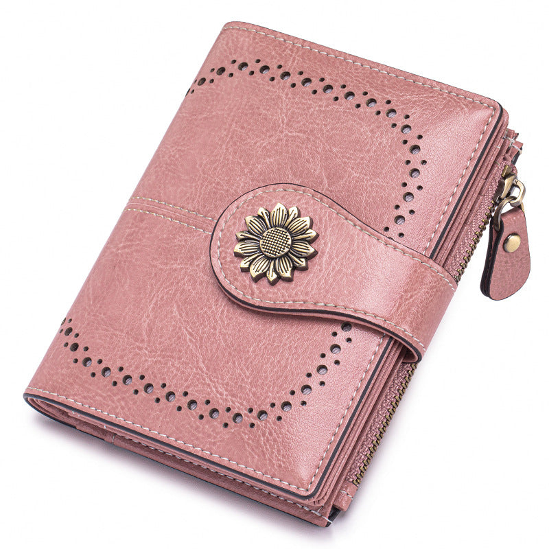 Anti-Theft RFID Blocking Leather Card Holder Wallet