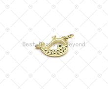 Load image into Gallery viewer, CZ Whale Charm, Sku#JD13