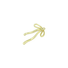 Load image into Gallery viewer, Slinky Gold Bow Shape Charm Pendant, Sku#LD665