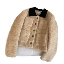 Load image into Gallery viewer, Women's Fashion Short Color-Block Lapel Jacket