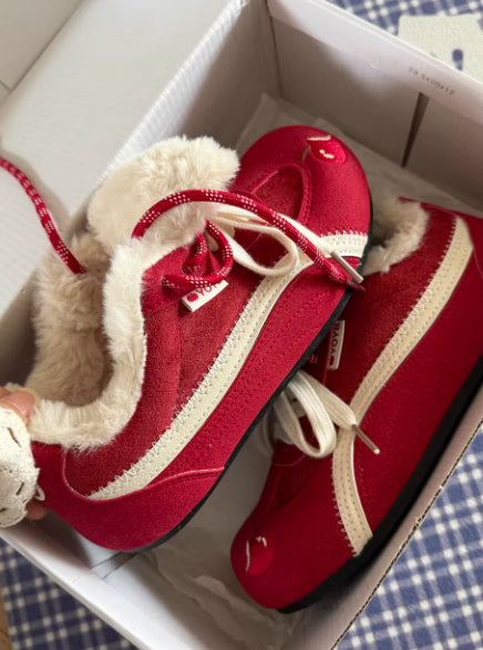 Dachshund Plush Trainers - Casual Slip-On Sneakers for Women