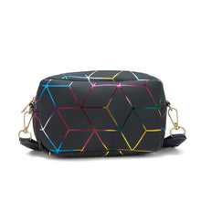 Load image into Gallery viewer, Geometric Print Camera Bag with Letter Strap