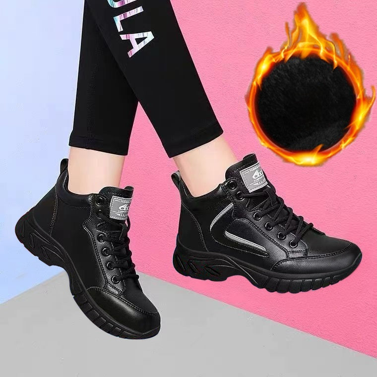 Women's Versatile Casual Non-Slip Lace-Up Sneakers | Lightweight Flat Shoes
