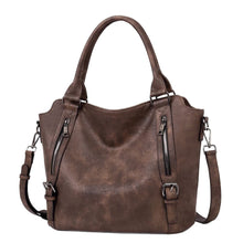 Load image into Gallery viewer, Spacious PU Leather Crossbody Handbag – Commuter &amp; Travel Shoulder Bag for Women
