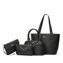 Load image into Gallery viewer, Women's PU Leather Tote Bag Set – Structured Shoulder Bag with Multi-Compartment Organizer