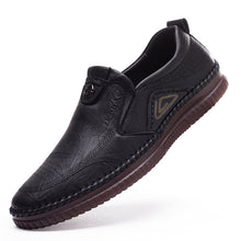 Load image into Gallery viewer, Men's Casual Leather Slip-On Shoes - Breathable Waterproof Cowhide Loafers