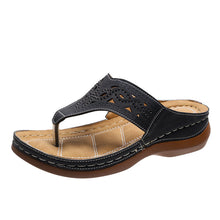 Load image into Gallery viewer, Women's Rhinestone Wedge Sandals | Clip-Toe PU Platform Beach Shoes