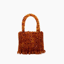 Load image into Gallery viewer, New Dual-color Amber Acrylic Cat-eye Bead Pure Hand-braided Bag