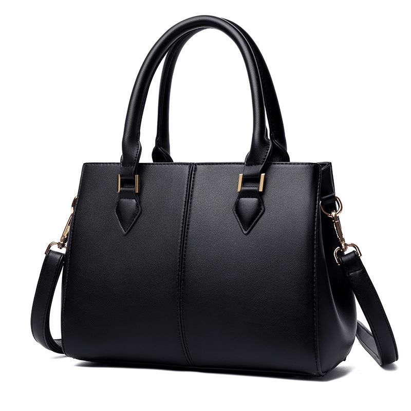 Women's Soft Leather Large Capacity Crossbody Shoulder Bag - PU Leather Commuter Handbag with Multiple Compartments