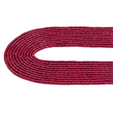 Load image into Gallery viewer, Red Coral Smooth Tube Beads, Sku#U1836