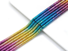 Load image into Gallery viewer, Rainbow Hematite Heishi Beads, 3mm/4mm/6mm hematite beads, sku#S149