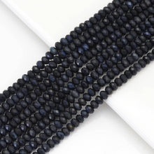Load image into Gallery viewer, 4x6mm Blue Tiger Eye Faceted Rondelle Beads, Sku#U1658