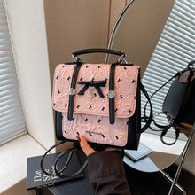 Load image into Gallery viewer, Women's Patchwork Backpack - Sweet &amp; Adorable Commuter Bag with Magnetic Closure