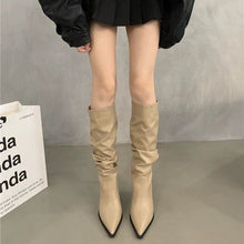 Load image into Gallery viewer, Retro Over-the-Knee Stiletto Boots