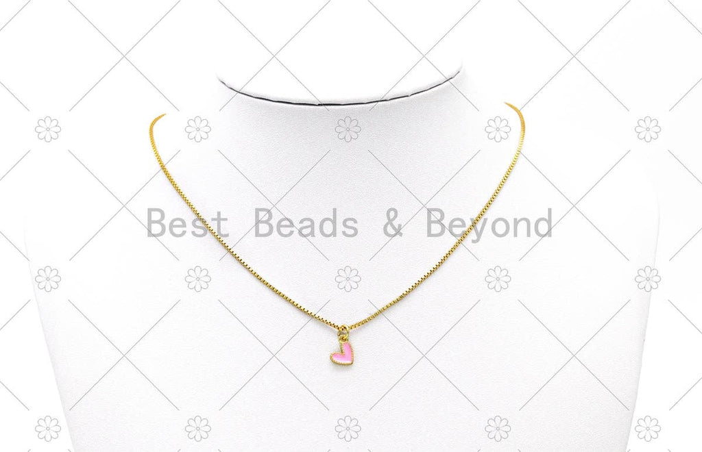 Enamel Tiny Heart Charm, sku#LD182