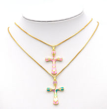 Load image into Gallery viewer, Enamel Cross Pendant, Sku#JL100