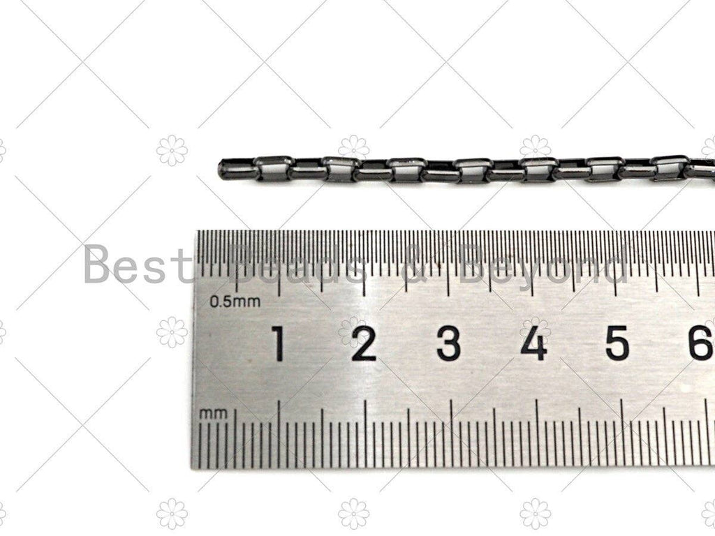 3x5mm Paperclip Rectangle Cable Chains By Yard, SKU#M357