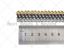 Load image into Gallery viewer, 6x8mm Cuban Curb Chain by Yard, Gold/ Gunmetal / Silver Cuba