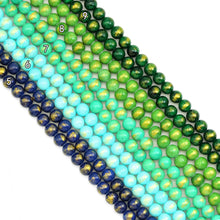 Load image into Gallery viewer, Jade with Golden Line Round Smooth Beads, Sku#U1890