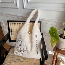 Load image into Gallery viewer, Korean Style Plush Dog Shoulder Bag for Women - Cute Embroidered Streetwear Crossbody Bag