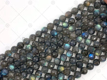 Load image into Gallery viewer, Top Quality Genuine Labradorite Round Faceted Beads, 8mm/10mm Natural Labradorite Beads, 15.5'' Full Strand, Sku#U1248