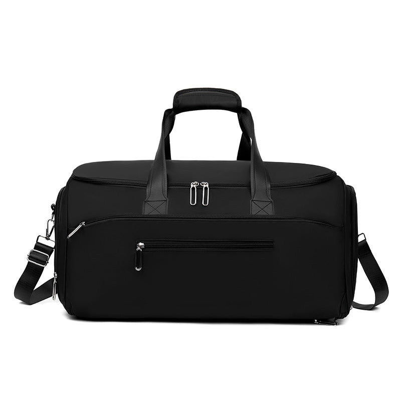 Multi-Function Sports & Travel Tote Bag with Dry-Wet Separation - Nylon Gym Duffel Bag for Fitness & Business Travel