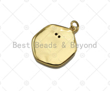 Load image into Gallery viewer, 18k Dainty Gold Cute Bird On Round Coin Shape Charms,  Sku#F1317C