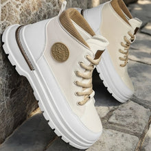 Load image into Gallery viewer, Men's Lightweight Breathable Canvas Sneakers - Casual Lace-Up Athletic Shoes