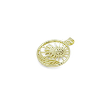 Load image into Gallery viewer, Clear CZ Sun Coconut Tree Beach Charm, Sku#LX364