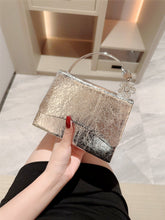 Load image into Gallery viewer, Shiny PU Leather Flap Evening Bag