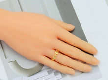 Load image into Gallery viewer, Plain Gold Star Moon Ring, Sku#LD294